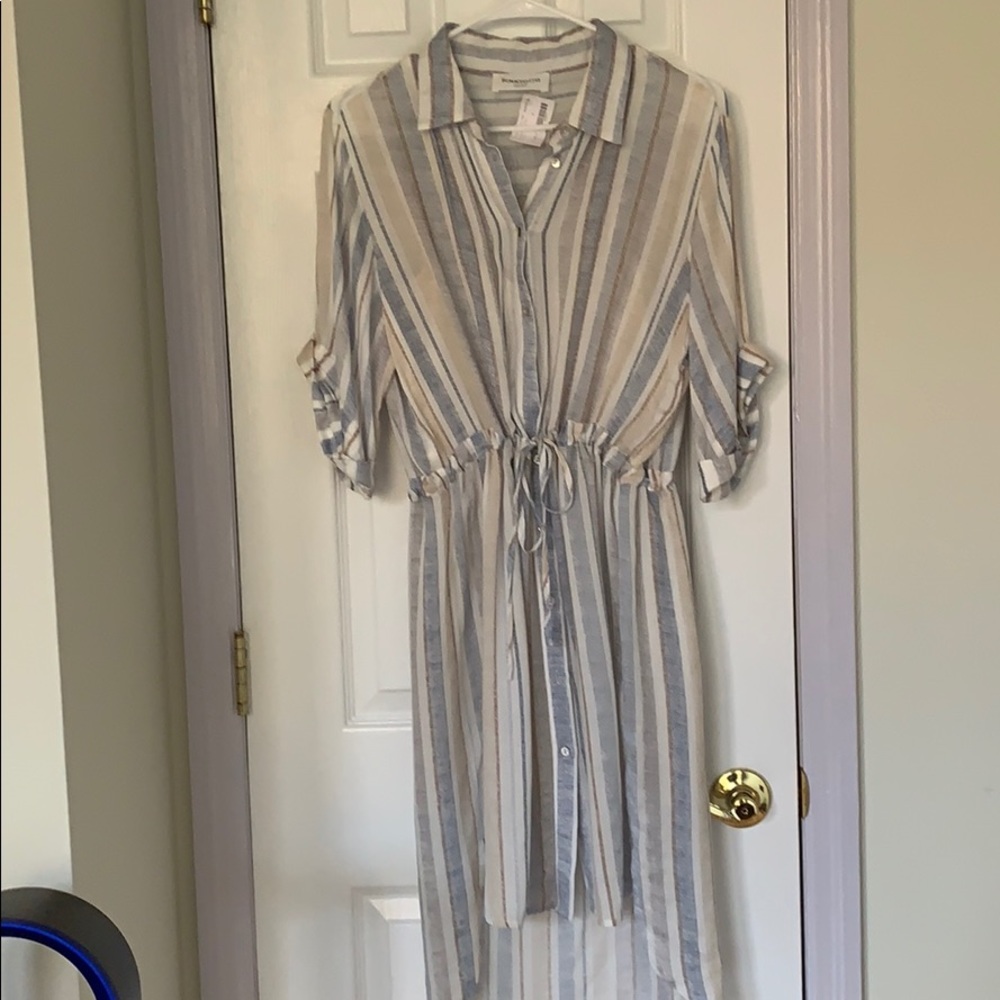 Pinkyotto tie waist shirt dress